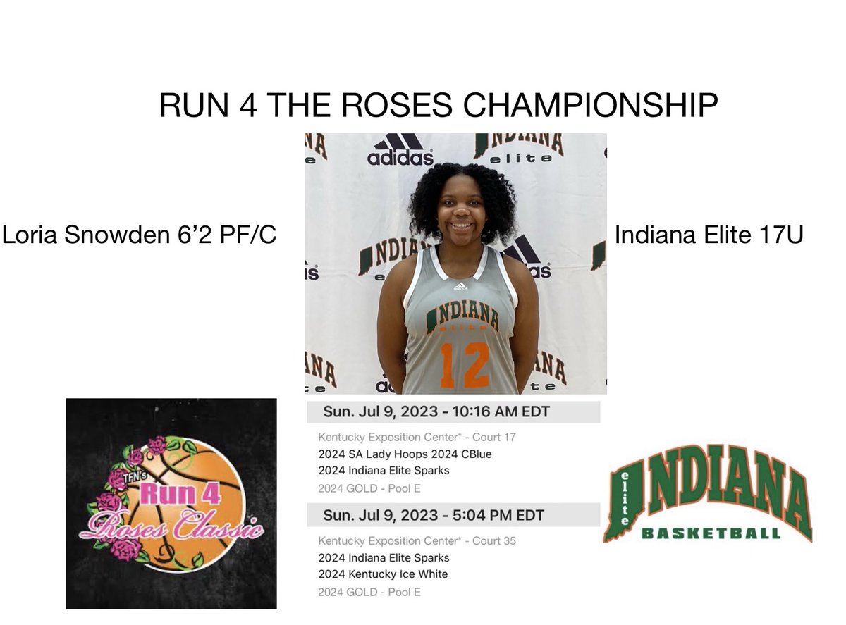 LoriaSnowden's tweet image. Come watch me play at Run 4 the Roses Championship! @TFNsRun4Roses @INEliteSparks