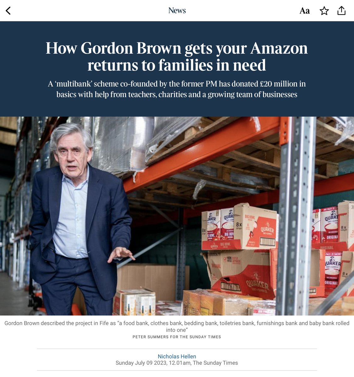 A tale of two former prime ministers