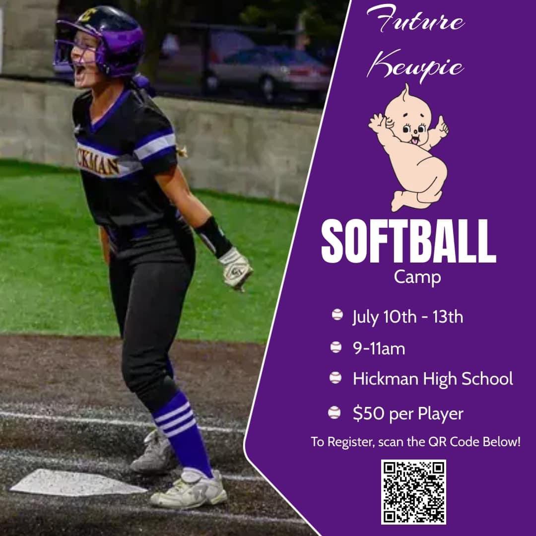 Tomorrow is the day! We can’t wait to meet all of our campers. 🥎 The field and check-in will open at 8:30am. See you all tomorrow! Go Kewps! 💜