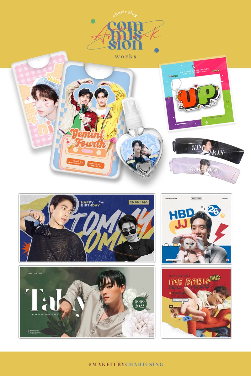 Chariusing's tweet image. ꒱࿐♡ ˚𝕔𝒐𝒎𝐦𝐢𝐬𝐬𝐢𝐨𝐧 .*ೃ 
update ; 09/07/66

รับออกแบบ Artwork นานาชนิด
สโคปงานนอกเหนือจากนี้สามารถ
ทัก dm มาสอบถามได้ 24/7 เลยคั้บ 🙌🏻📷 

ผลงาน — #MakeitbyCHARIUSING  
รีวิว — #ยู่ยี่ArtworkReviews 

#รับออกแบบ #รับออกแบบของแจก 
#รับออกแบบgiveaway #graphicdesigner 

♡