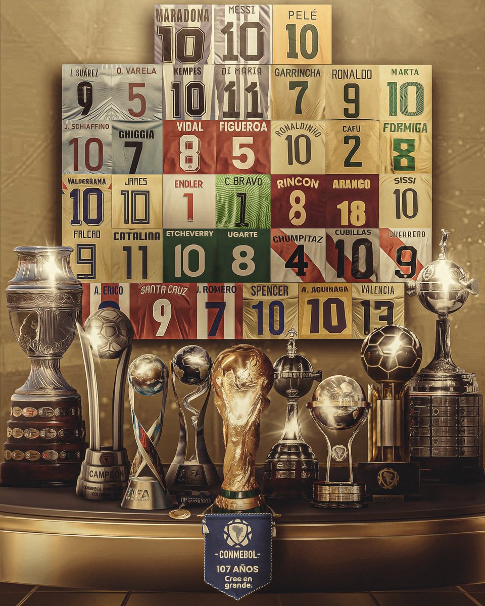 agdws's tweet photo. ¡De una historia llena de gloria a un presente soñado! 

Felices 107 años, @CONMEBOL.

Sigamos Creyendo en Grande. https://t.co/zoMnp0GObI