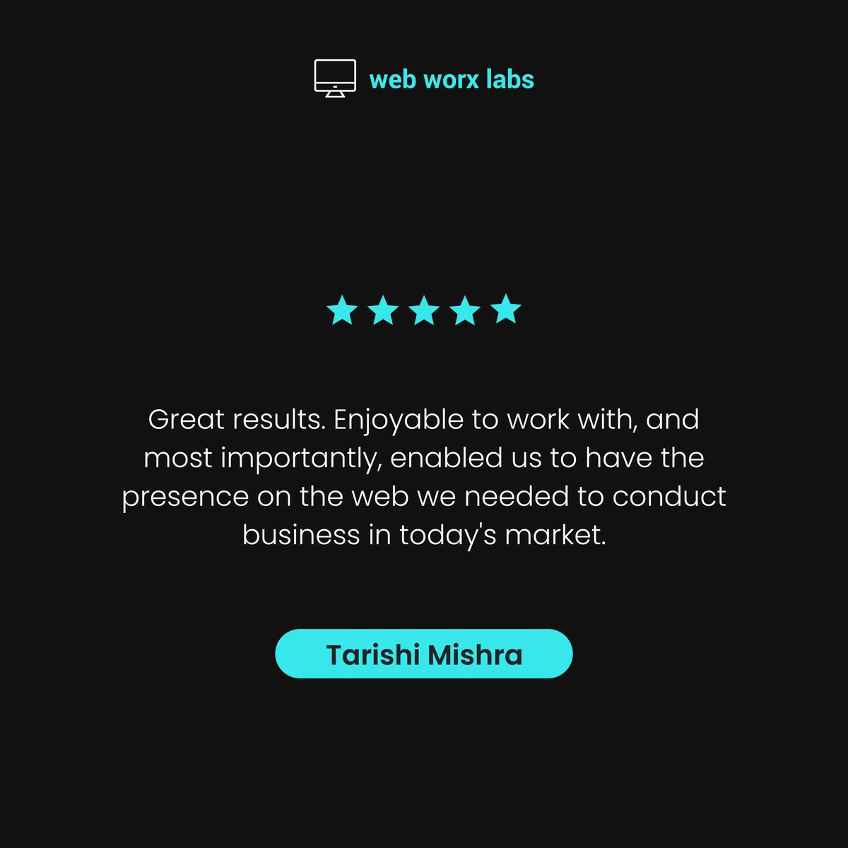 WebWorxLabsInc's tweet image. We&apos;re honored to have such a happy client! Thank you for your kind words and support. 

#customerfeedback #thankyou #clientappreciation