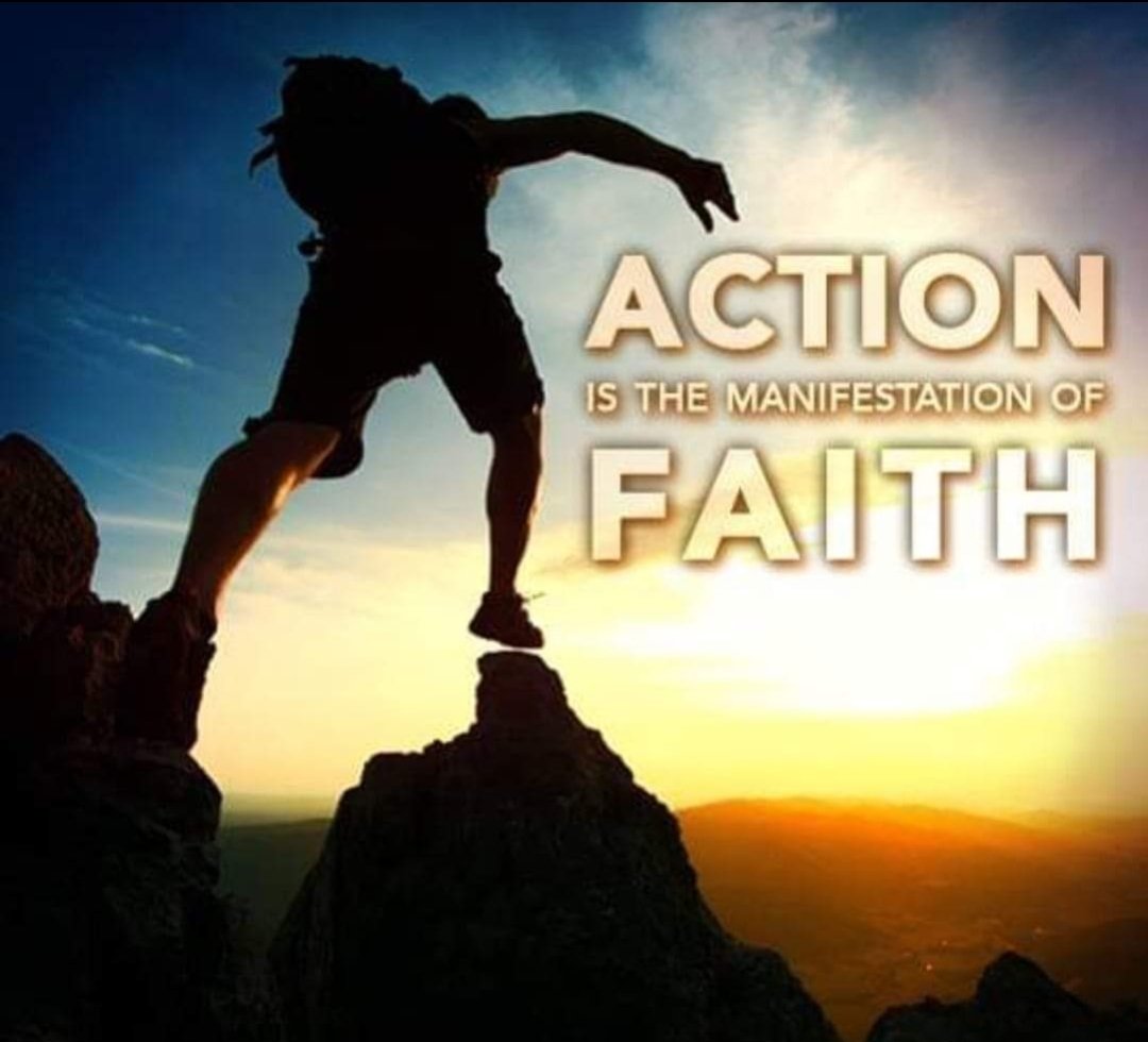 DavidRooks's tweet image. Action is the manifestation of Faith. 
Faith Inaction is waiting for proof before you move. Faith In Action is moving because you know that the unseen shall become seen, and you run toward it, with the passion of someone who feels the presence of their love just out of view.