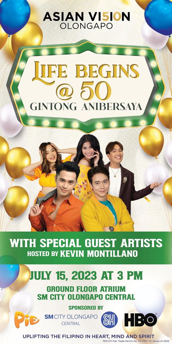 into_jgpggvmm's tweet photo. Catch the exciting performances of our amazing guests on July 15, 3 PM onwards at SM City Olongapo Central!  Free your calendar now and enjoy the celebration with us!
#AsianVision #AsianVisionOlongapo 

@marlo_mortel @jmsnblake @maxinetrinidad_ https://t.co/jvS5Eyfydb
