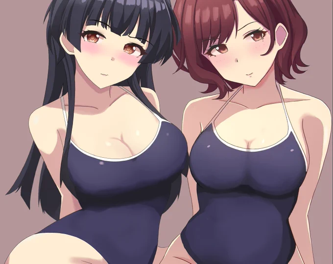 冬優子ちゃんと円香ちゃん。くっつけた。怒られそう。。。だけどそれがいい 