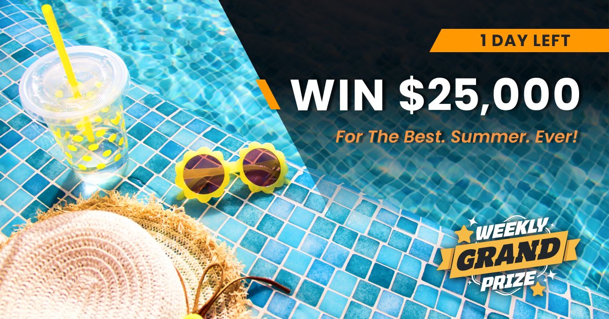 Sure, you love Summer - but you might love it more if you’re swimming in MONEY! 🤑🤑🤑 Claim your entries to win $25,000 now: bit.ly/43caxfa