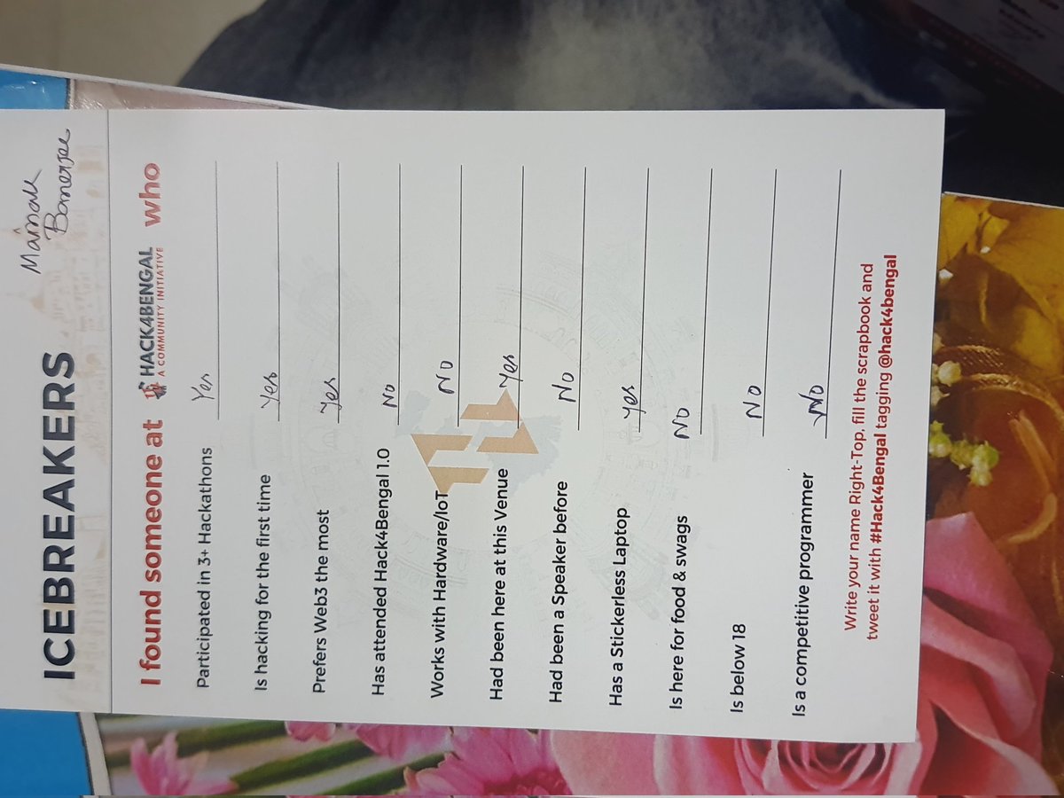 #Hack4Bengal <a href="/hack4bengal/">Hack4Bengal</a> 
Done