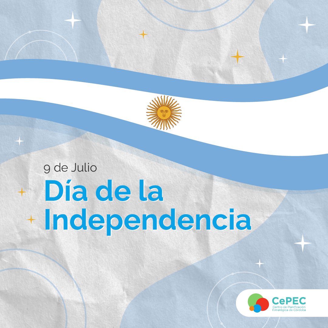Hoy es el Día de la Independencia en Argentina. Que este 9 de Julio sirva para encontrarnos en los valores que hicieron grande a la Patria. 207 años de Declaración de la Independencia. ¡Viva la Patria! 🇦🇷