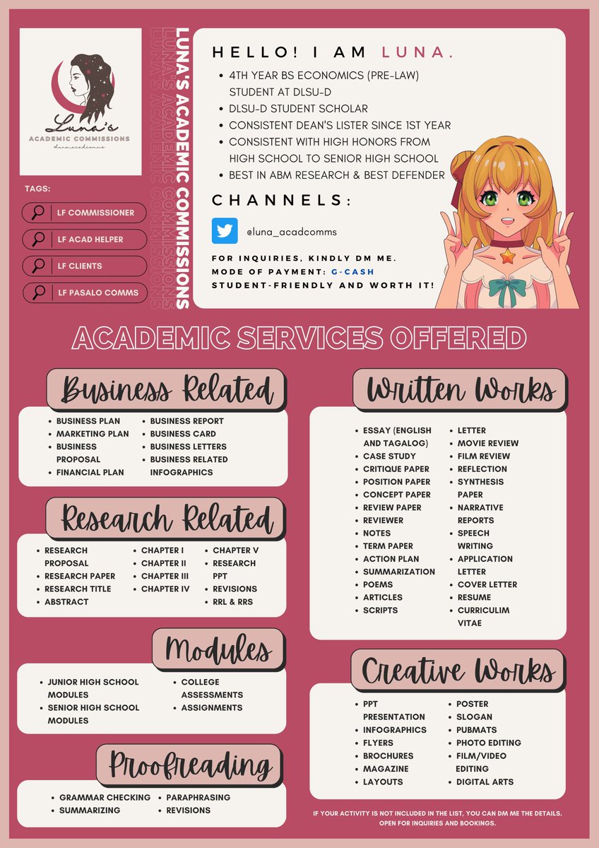 ONLINE 🟢 | Luna's Academic Commission tweet media