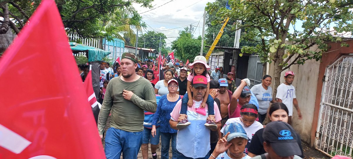 Les compartimos imágenes de la Caminata #4419VivalaRevolucion en Tipitapa #ManaguaSandinista #8Julio