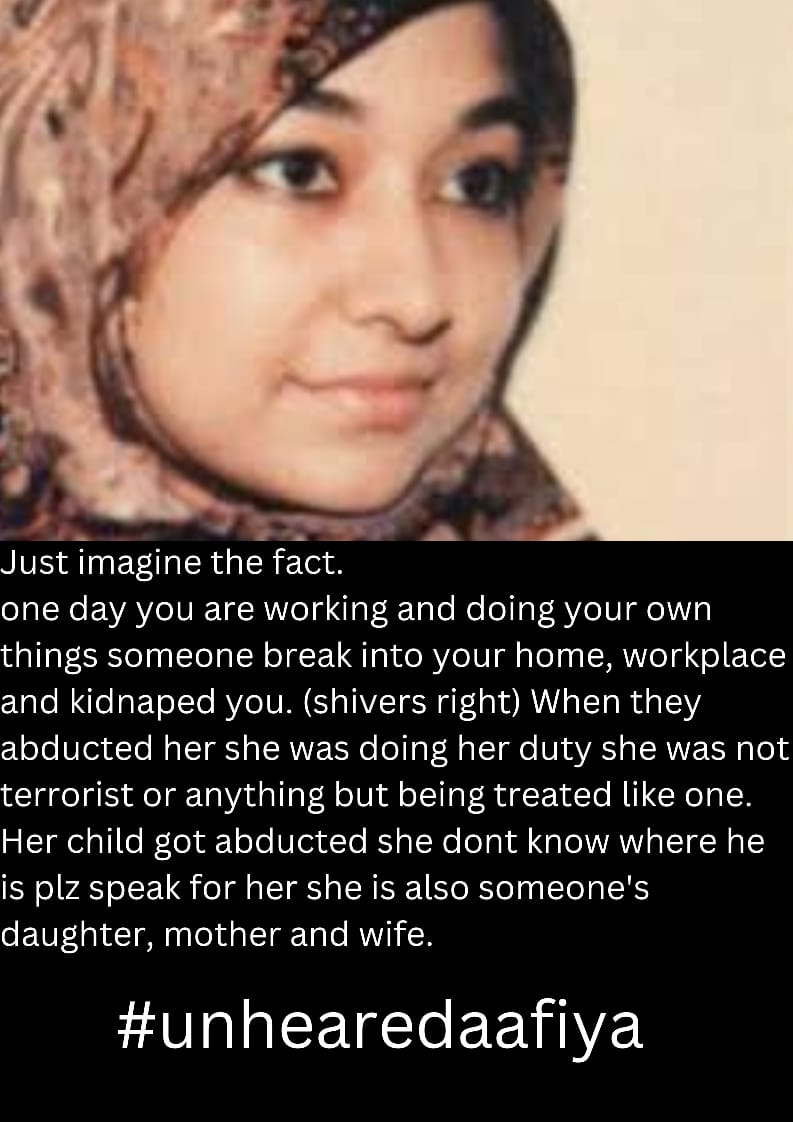 call_me_rafiyaa's tweet photo. Just Imagine this Fact!

#UnHeardAafia
.. https://t.co/7cnrOA2Psy