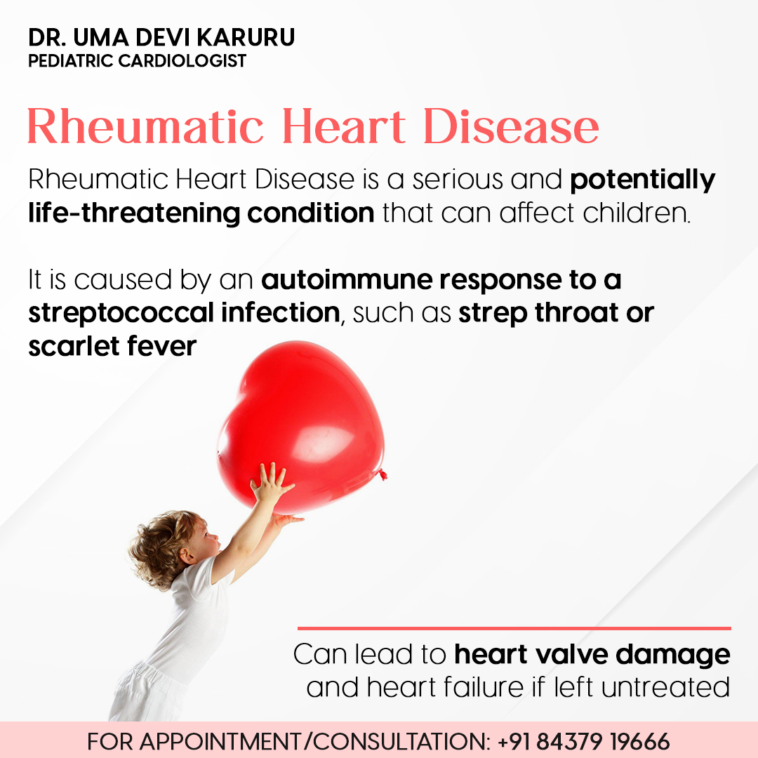 Protecting Little Hearts: Understanding Rheumatic Heart Disease in Children. 

Let's shed light on this serious condition that affects young hearts.

Join us in raising awareness about prevention, early detection, and proper treatment.

#RheumaticHeartDisease #ChildhoodHealth