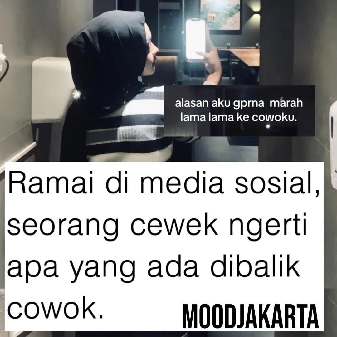 Ketika ada seorang cewek yang begitu mengerti tentang apa yang ada dibalik perlakuan cowok. Yang pada intinya sebuah alasan kenapa dia gak marah terlalu lama kepada cowoknya 

[📸vid:tiktok]