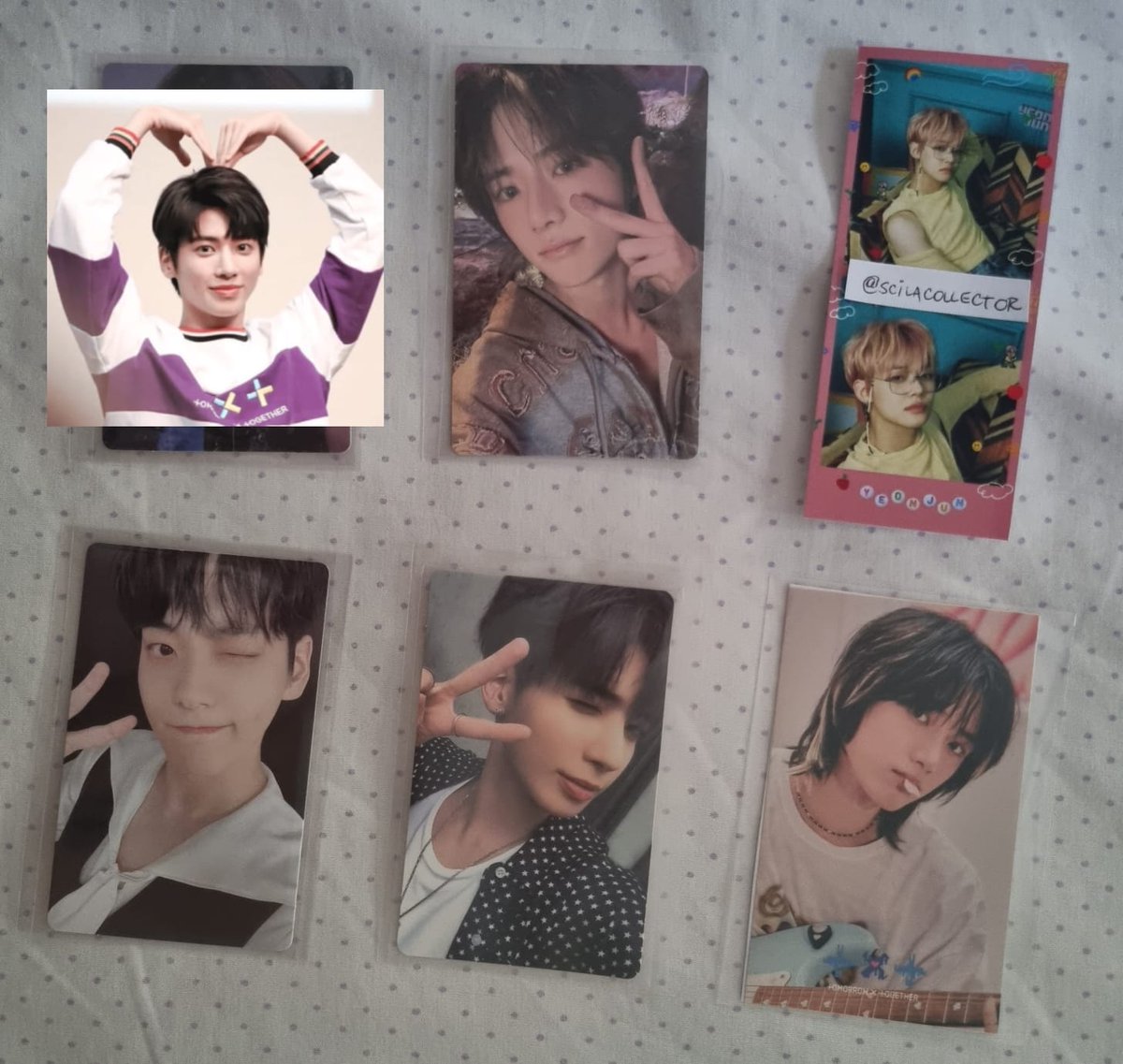 ScilaCollector's tweet photo. Sonhar é de graça, então:

Troco *somente* pelos respectivos do Yeonjun 

♡ Tenho feedbacks (+50)
◇ Cada um paga seu envio
♧ Aceito troca tripla, quádrupla o que for 
♤ Sem avarias 

#Taehyun #Beomgyu #Soobin #wtt #txttrade https://t.co/oEGrcXGZBM