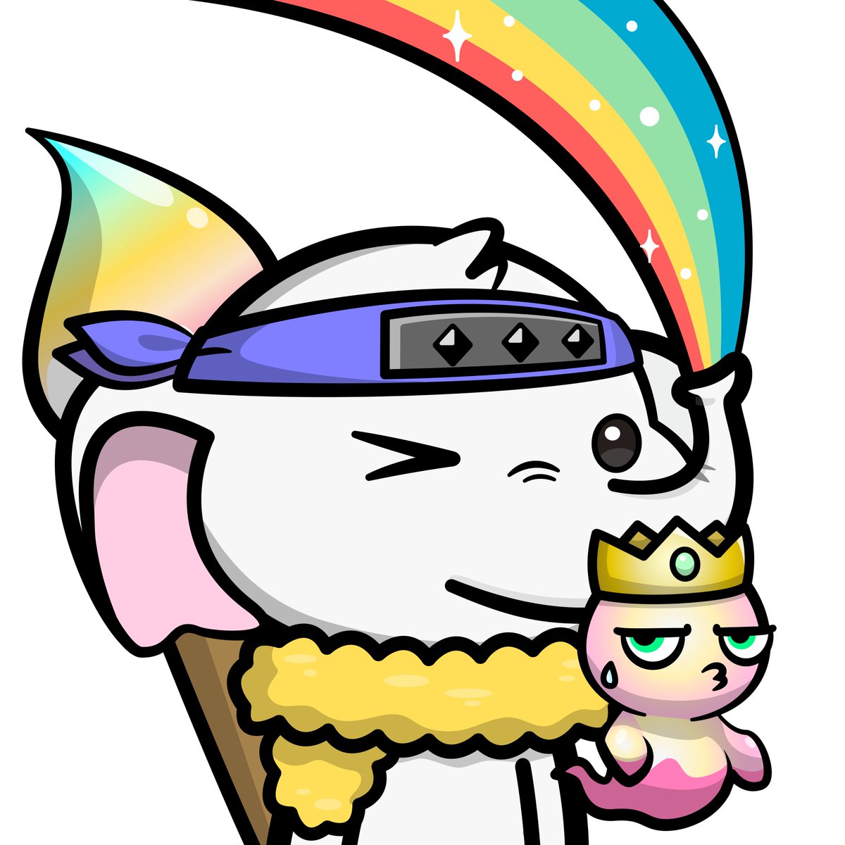 ダブルでレインボーの子が居た🌈
#OkCat