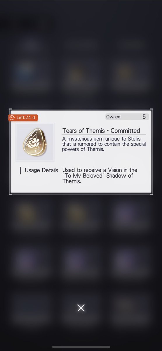 melonamango69's tweet image. Im new to #TearsOfThemis  how do I use these? I see they expire in 24hrs but not sure what to do 😅