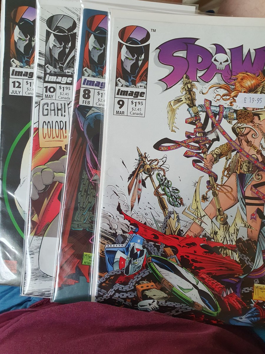 ADR2099's tweet photo. Thanks @Slabcitycomics for a great deal on some early @Todd_McFarlane Spawn back issues at London film comic con today 😀 #lfcc #Spawn #backissues #comics https://t.co/JSzsXH1bqU