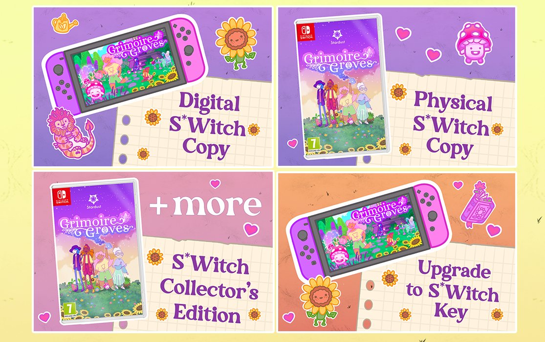WE UNLOCKED THE SWITCH PORT ✨🙌💜

We have amazing new tiers and add-ons for you!☺️

Here are some cool things to choose from:

💜Digital Switch copy
✨Physical Switch copy
🌱Switch Collector's Edition

None of this would have been possible without your support 💖