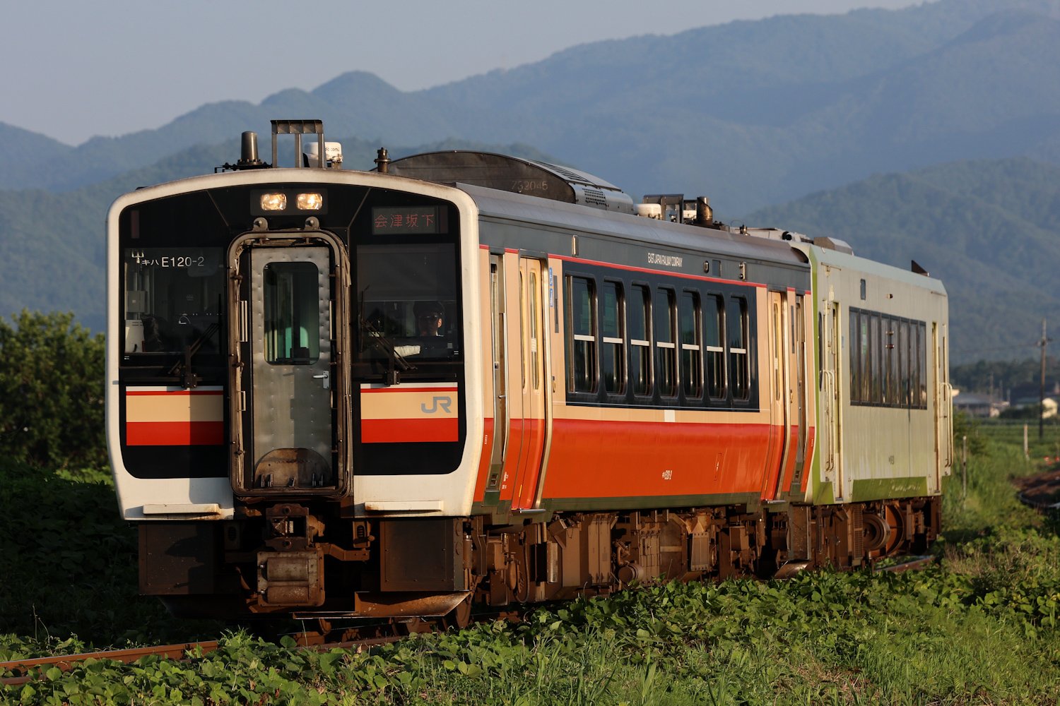 【鉄道払い下げ】ホーロー　凹文字　急行奥只見　小出ー会津若松　会津若松ー小出 鉄道払い下げ】ホーロー☆凹文字☆急行奥只見☆ 小出ー会津若松