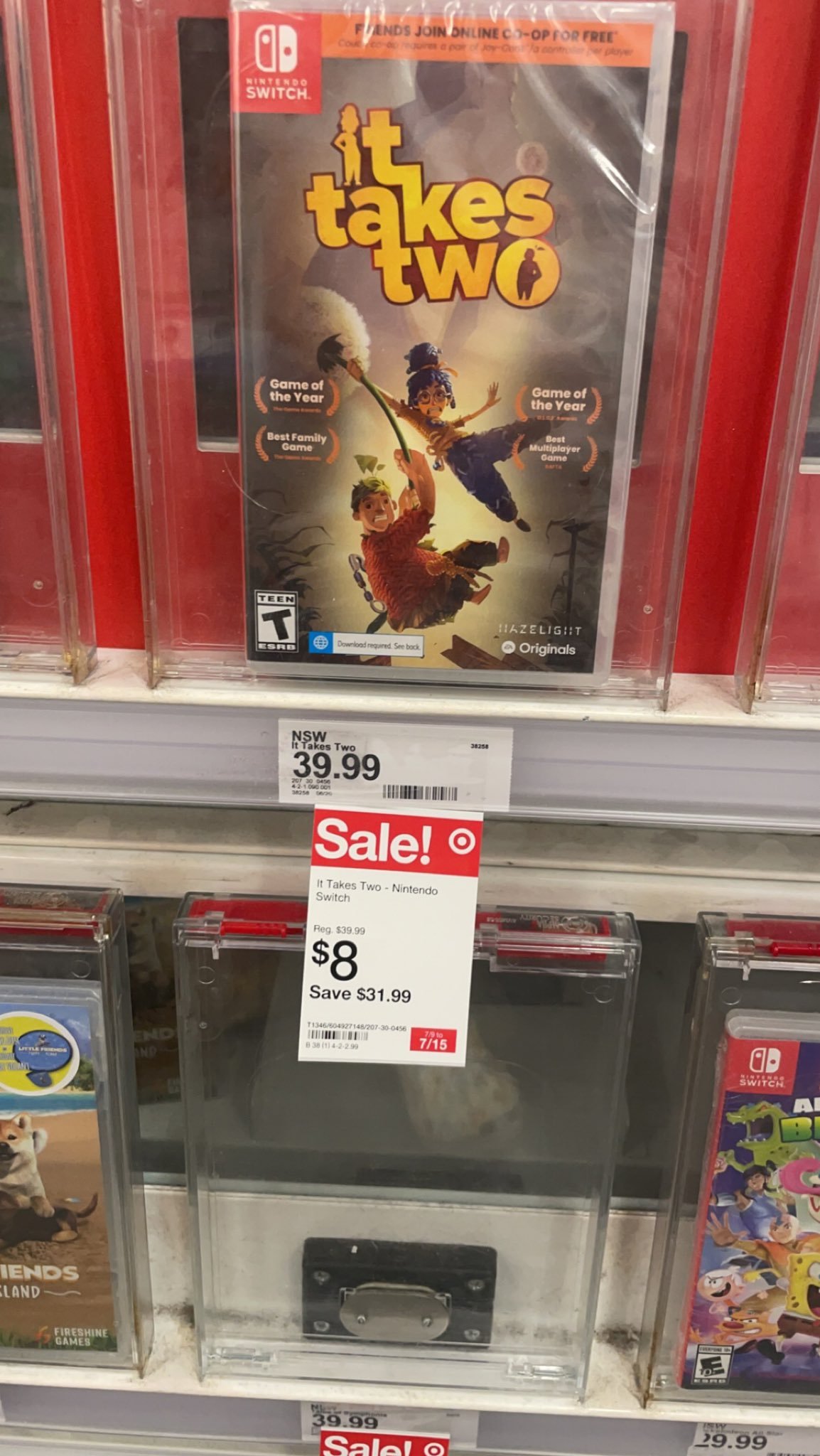 Wario64 on X: (YMMV) It Takes Two (Switch) may be $8 at Target in-stores   / X