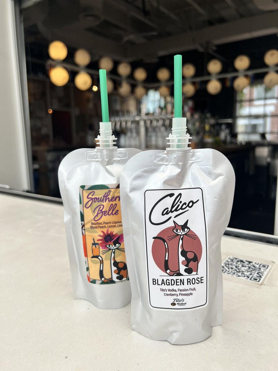 Calico in Shaw has delicious pouch drinks…I wonder if they allow them to go? I should have asked…