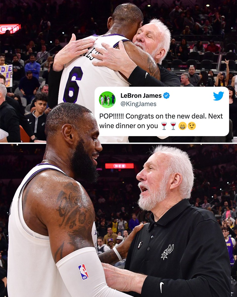 ESPNNBA's tweet photo. Imagine this dinner conversation 🤔

(@KingJames) https://t.co/YFaanH9V3S