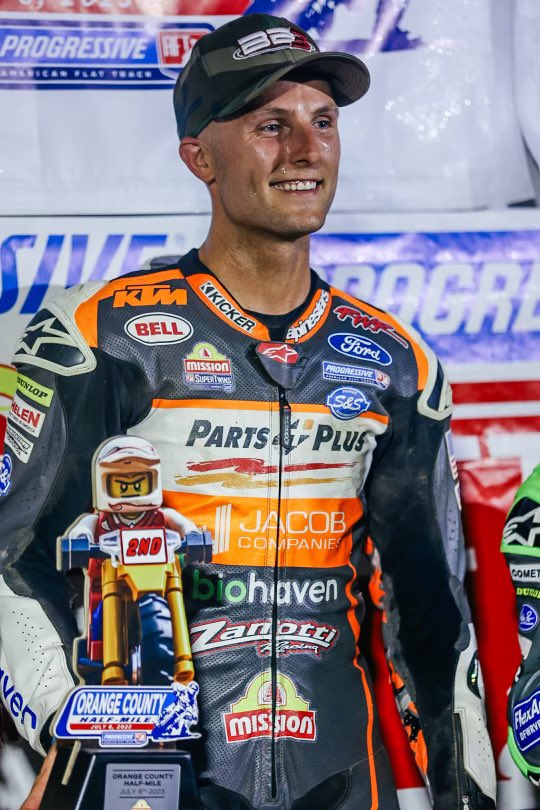 RickWareRacing's tweet image. What’s better than waking up after @AmericanFlatTrk race with another podium finish for @BriarBauman? Not much. #motorcycle #flattrackracing