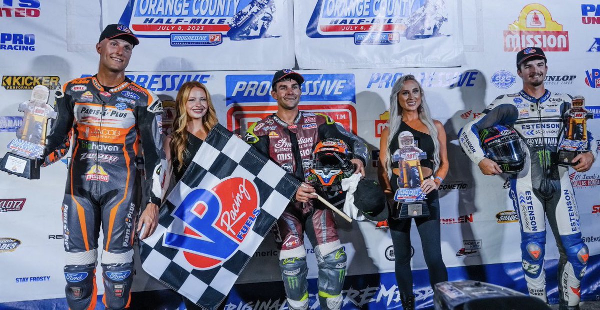 RickWareRacing's tweet image. What’s better than waking up after @AmericanFlatTrk race with another podium finish for @BriarBauman? Not much. #motorcycle #flattrackracing