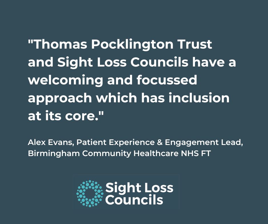 SLCouncils's tweet photo. As #CoProWeek23 ends, we thank our SLC volunteers for sharing their experiences to create positive change.
We also thank our partners for working with us to design & deliver accessible services centred around the needs of #blind & #PartiallySighted people. @SCIE_socialcare https://t.co/nWuWtOrthi