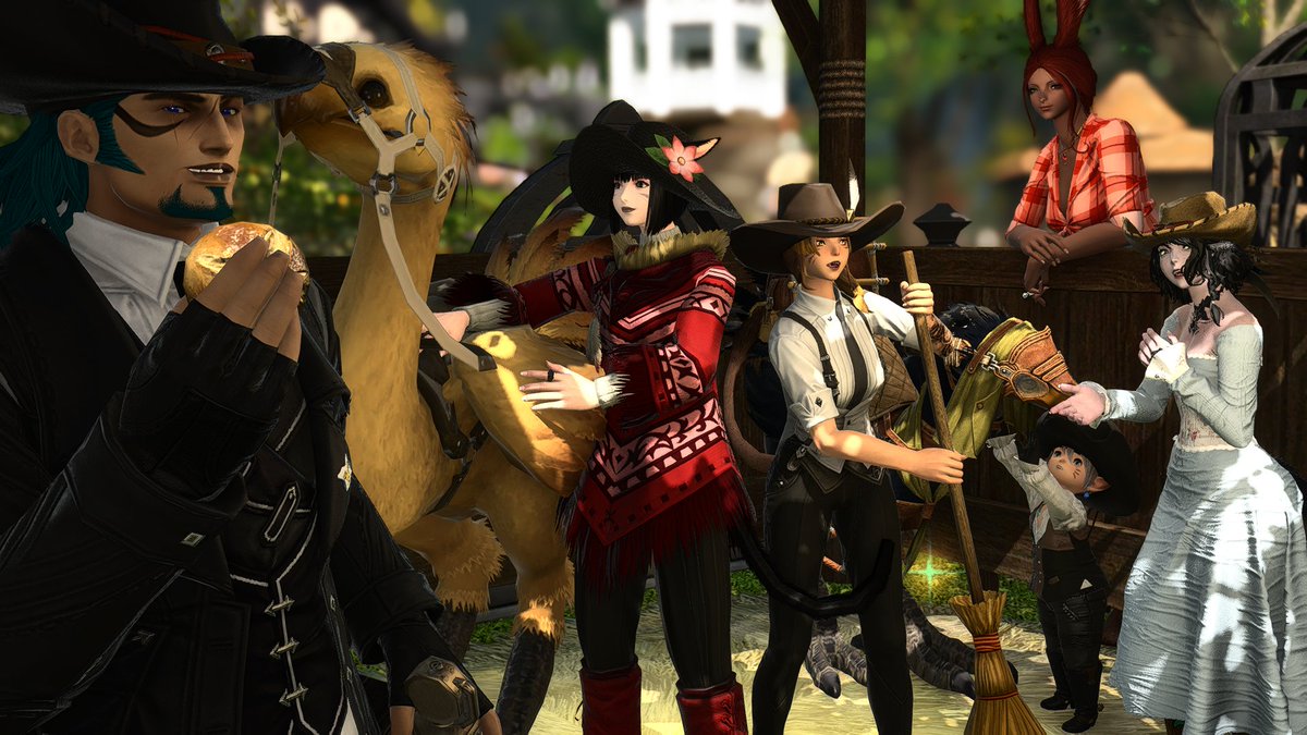 Cleanin' the stables a'int easy. but Its honest work.

#FFXIV #FFXIVRP #FF14 #ElementalDC #HighNSaloon #HousingEden #FFXIVHousing #FF14SS #GPOSERS