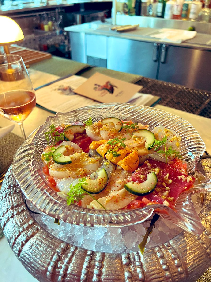 The beautiful grand sashimi plate from Del Mar…