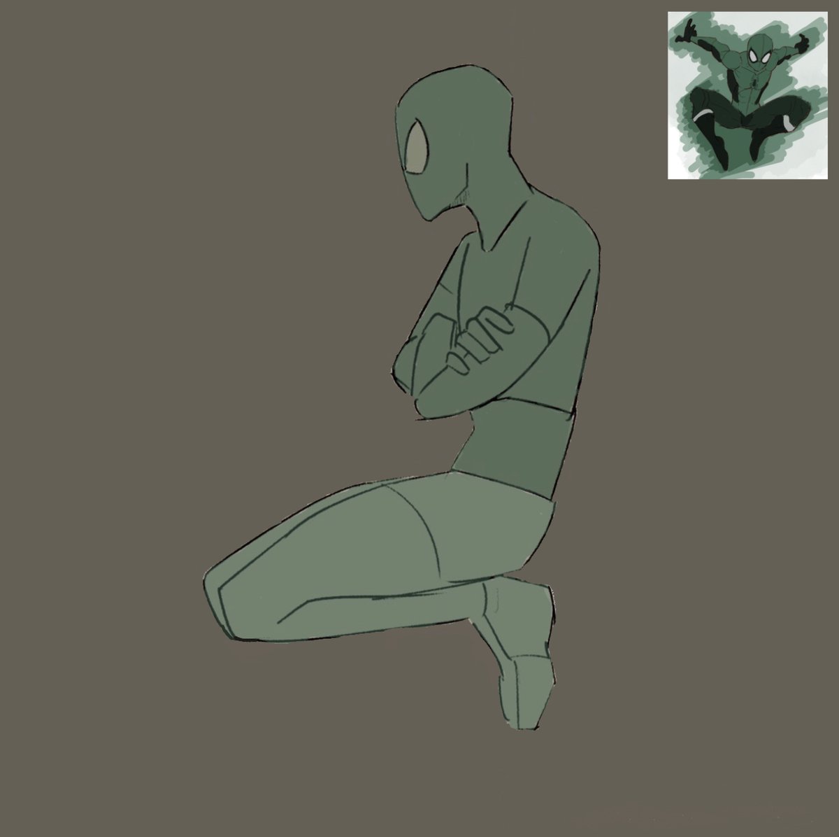 va_virus's tweet photo. Working on a spidersona, I did one version. And using it as reference for the second one https://t.co/6mYNivVhrT