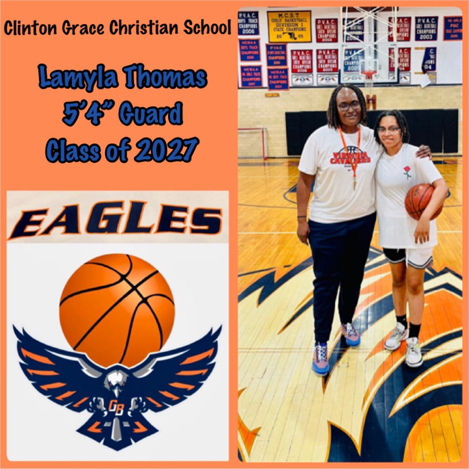 Lamyla Thomas, welcome to the Eagles’ Nest‼️CGCS Girls’ Basketball — building a solid foundation and making dreams come true‼️💯🏀💯 #WeGotNext <a href="/Catwoman910/">Cathy Grimes-Miller</a>