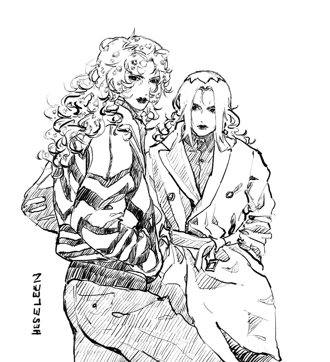HESELEEN's tweet photo. references still 

#JJBA #jjbafanart #JoJosBizarreAdventure #jojo https://t.co/1GEpJ2RJdC