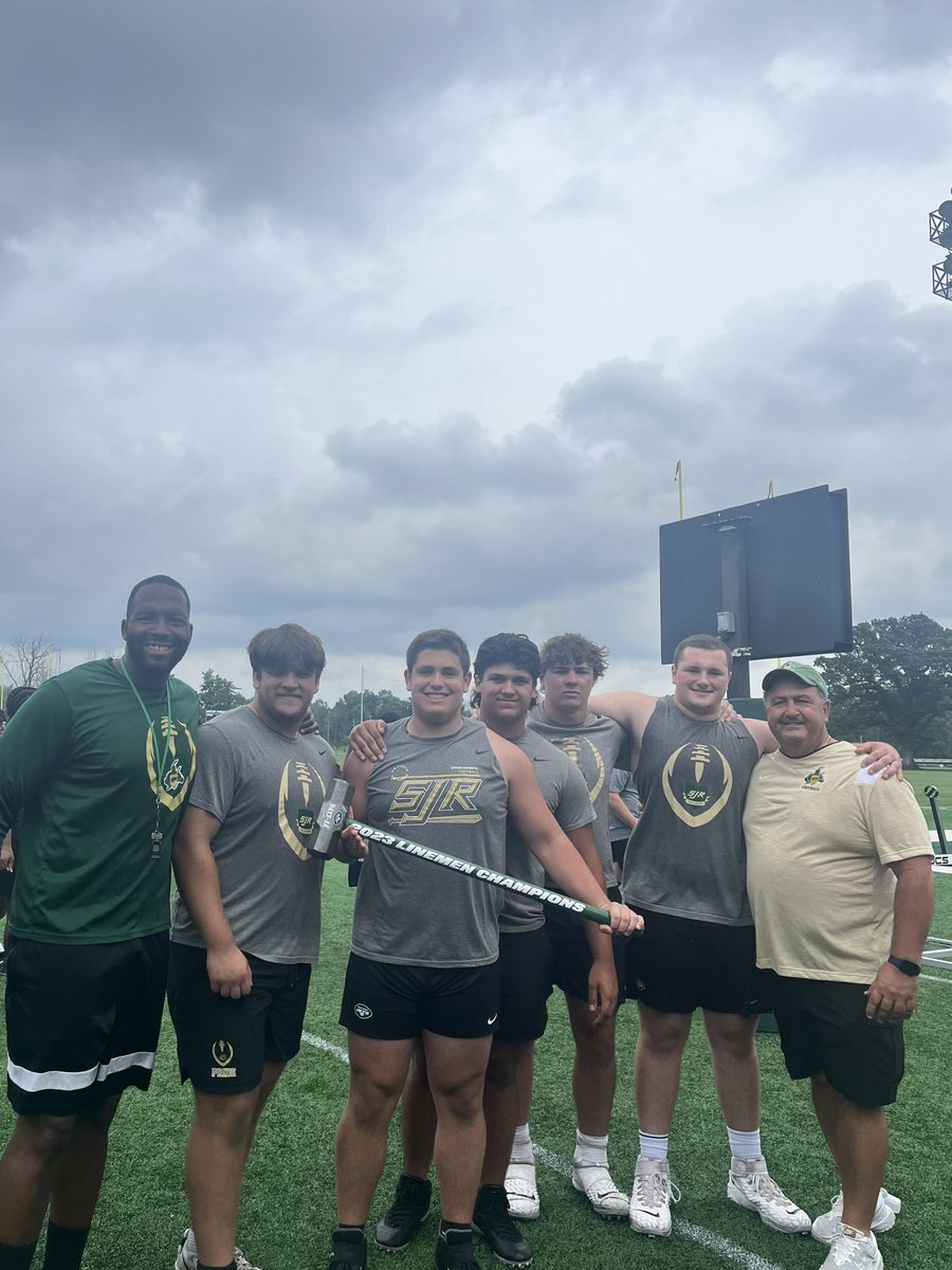 Our 2023 11-ON Linemen Challenge Champions! Congrats, @SJRFB 🏆 @NFHS_Org | @Nike | @Gatorade #ThisIsHSFootball