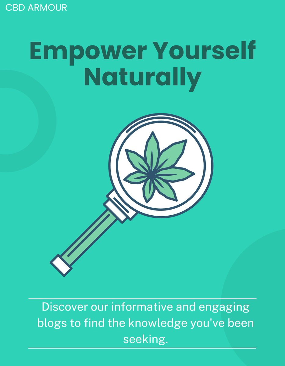 cbdarmour's tweet photo. 🌿📖 Whether you're a CBD enthusiast or just starting your exploration, our blogs will captivate your curiosity and provide the information you need. Visit our website now and let your journey begin!

https://t.co/zl46dJ0Au2 https://t.co/ps019z0J7b