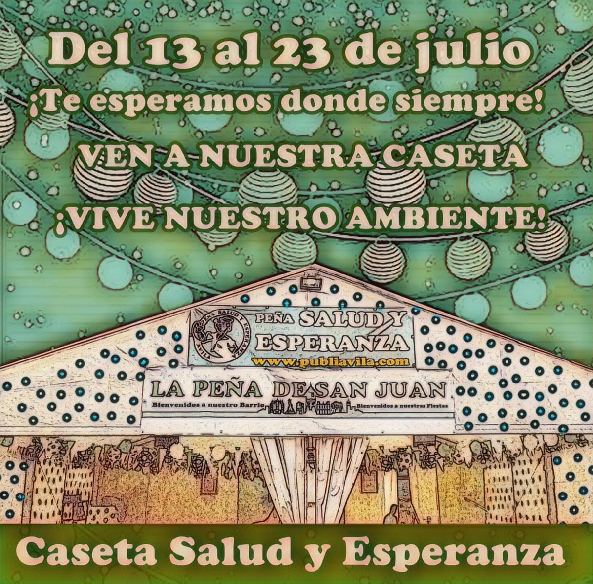 💃🏽Desde el Jueves 13 hasta el domingo 23 os esperamos en nuestra #CasetaVerde, la más flamenca, la más alegre!!! Ven a nuestra Caseta y vive nuestro ambiente! 💃🏽