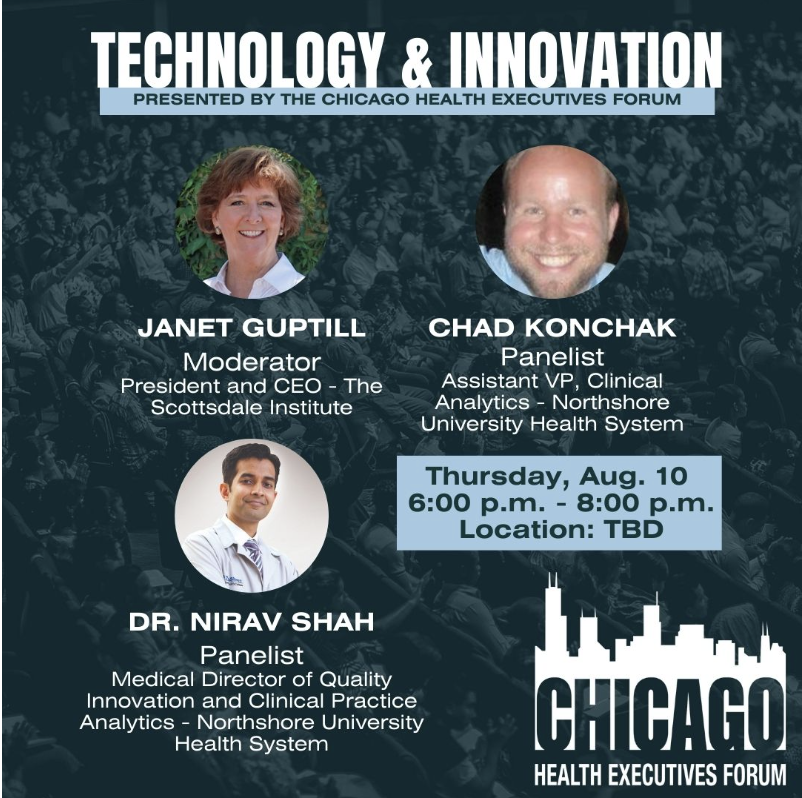 ChicagoACHE's tweet photo. Save the date! Join us on Thursday, August 10th for an exciting #ChicagoACHE networking event focused on #technology and #innovation. Discover the potential of AI in tackling health equity and its application to reduce readmissions and address #SDOH. https://t.co/VITWpj8rBw https://t.co/D8kTe9G3WP