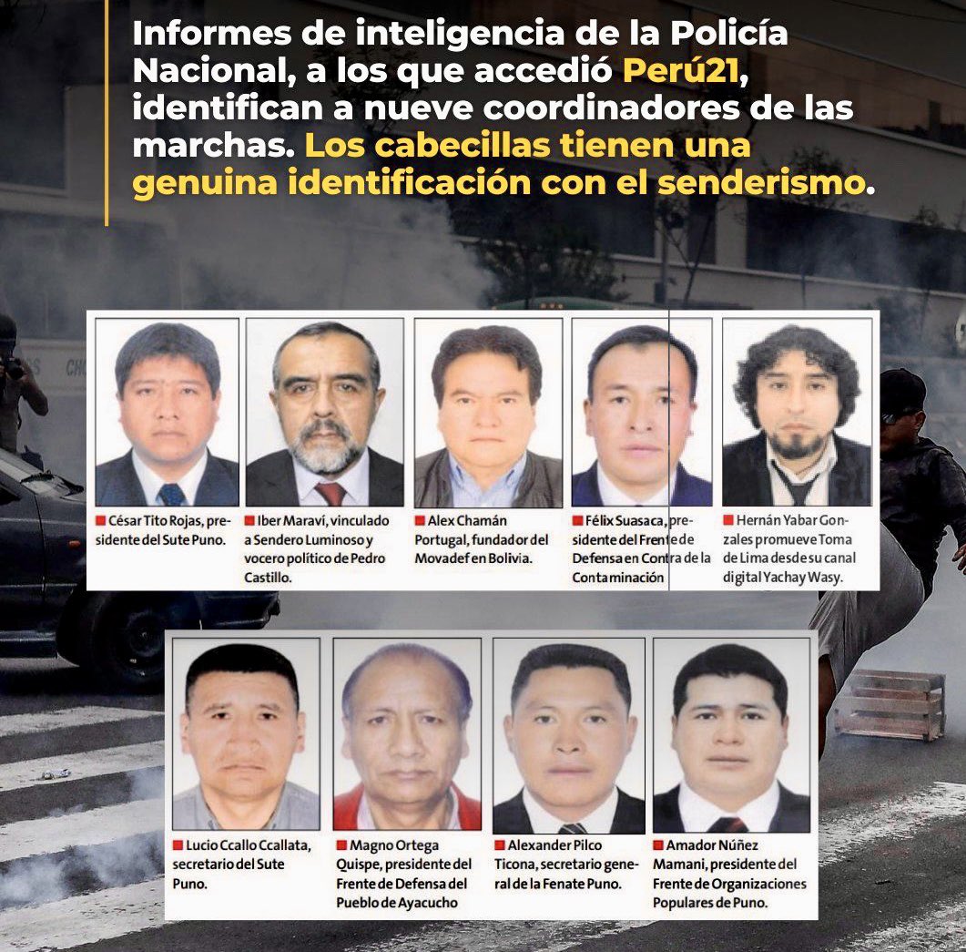 DEBEN  SER  DENUNCIADOS  Y  DETENIDOS!!   <a href="/FiscaliaPeru/">Ministerio Público</a>   #NoALaTomaDeLima