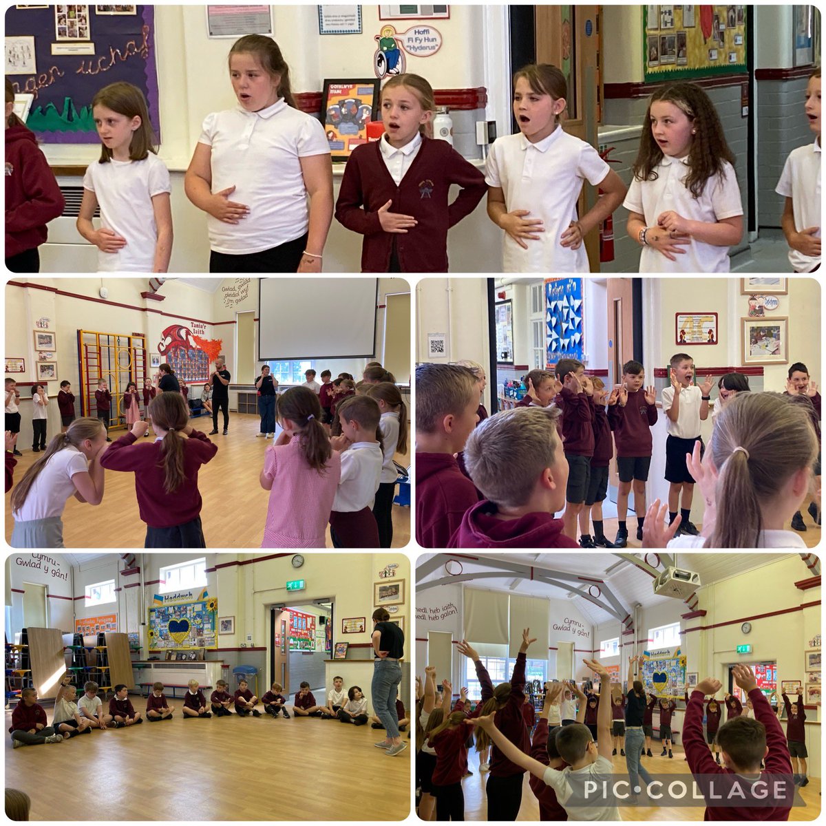 ysgolbroallta's tweet photo. Disgyblion Blwyddyn 4 yn mwynhau gweithdy “Alice in Wonderland” wythnos diwethaf gydag Opera Cenedlaethol Cymru / Year 4 pupils enjoying their Alice in Wonderland workshop with the Welsh National Opera last week. Diolch @WNOtweet! 🤩🎶 https://t.co/DUXRp7XKB1