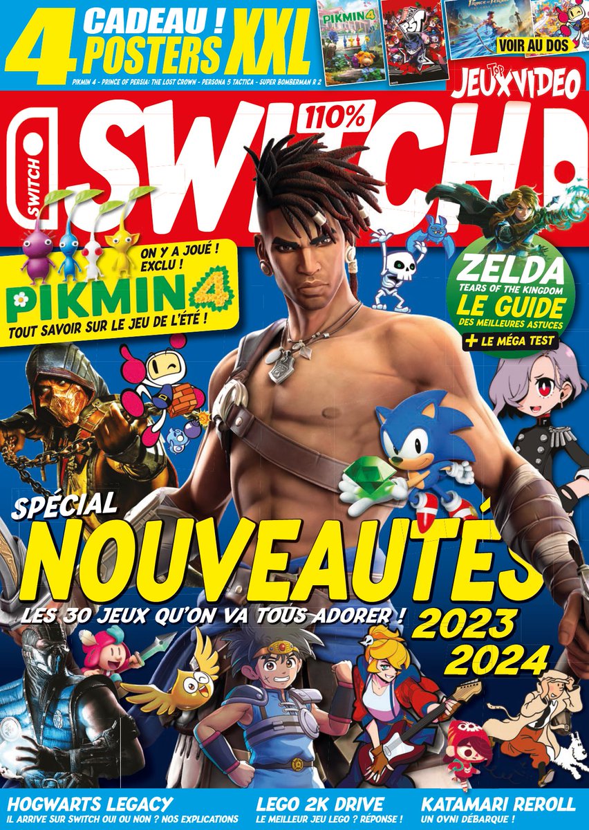 Nintendo_P's tweet image. Youpiiii le nouveau numéro de 110% Switch est sorti !
