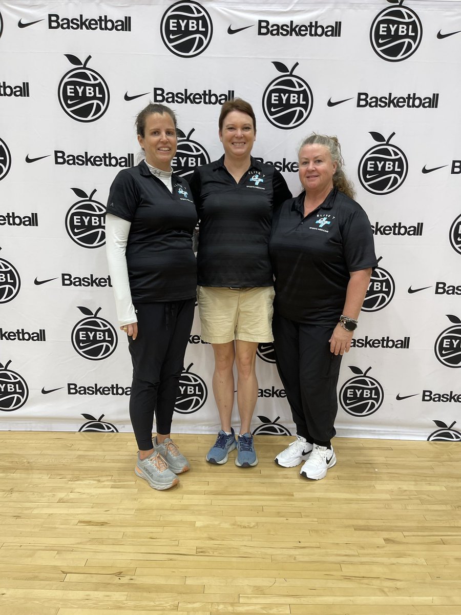 e7sportsmed's tweet photo. Elite 7 Sports Medicine is ready for Championship Day at Nike EYBL Peach Jam 2023! Thank you for a fantastic week! #e7advantage #eybl2023 #e7sm #eybl #Elite7 #NikeEYBL #peachjam #e7sportsmedicine https://t.co/X2LIYulHC4