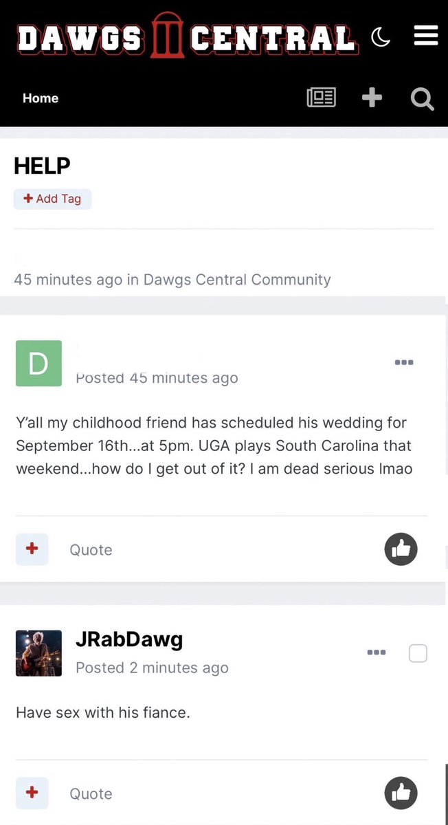 BoardGeniuses's tweet photo. This #Georgia fan knows how to get out of a fall wedding. #NoFallWeddings https://t.co/KKegCwkWtK