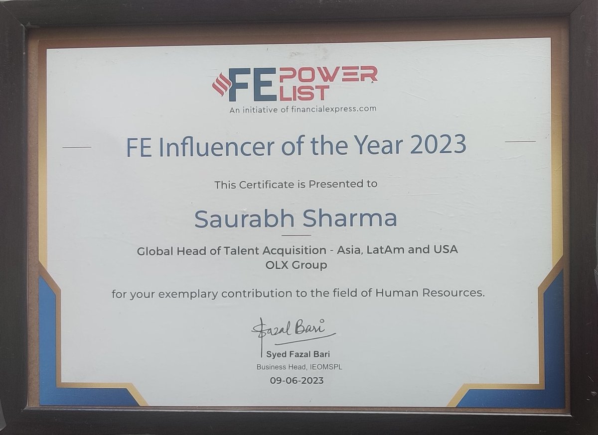 I am honored to be recognized 🏆 as the "FE Influencer of the Year 2023" [part of FE Power List 💪(Initiative by Financialexpress.com
)]
To top it all 🍰, I had an exciting experience of giving a live interview in front of camera 🎬once again, after many years.