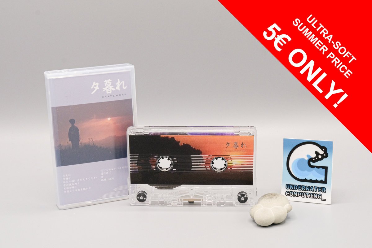 UnderwaterComp1's tweet image. Kratzwerk is hot right now, don't sleep on our summer price offer, only 5€ the tape! #signalwave #slushwave #kratzwave