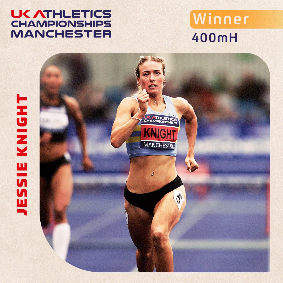 🥇 And still!!

In-form <a href="/Jessie_Knight/">Jessie Knight</a> retains her British title, powering clear to take victory in 54.97. 

#UKChampsManchester