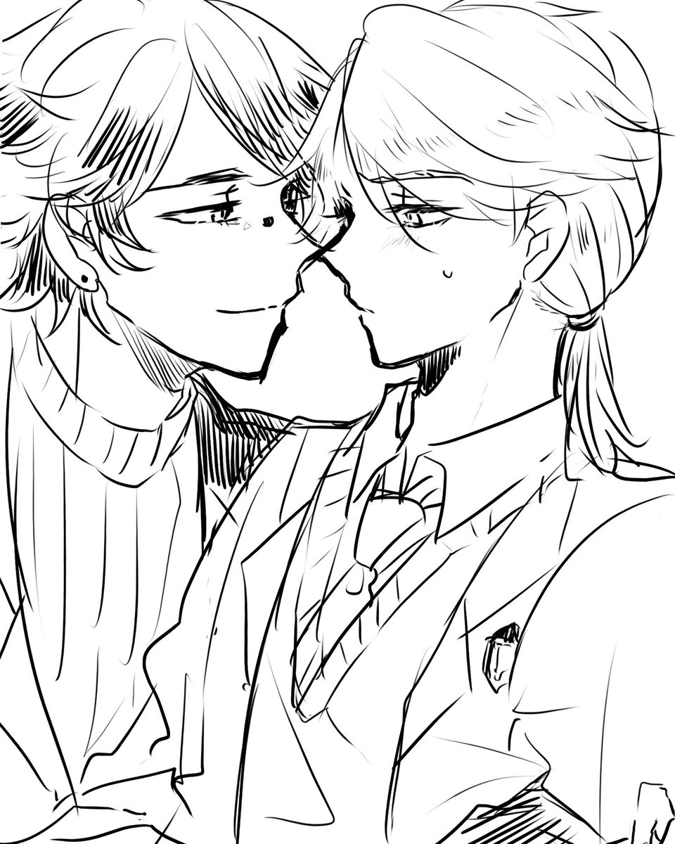 yyy_____v's tweet photo. 一年前くらいに描いた探納置いときますね。 https://t.co/wnEZV256Fl