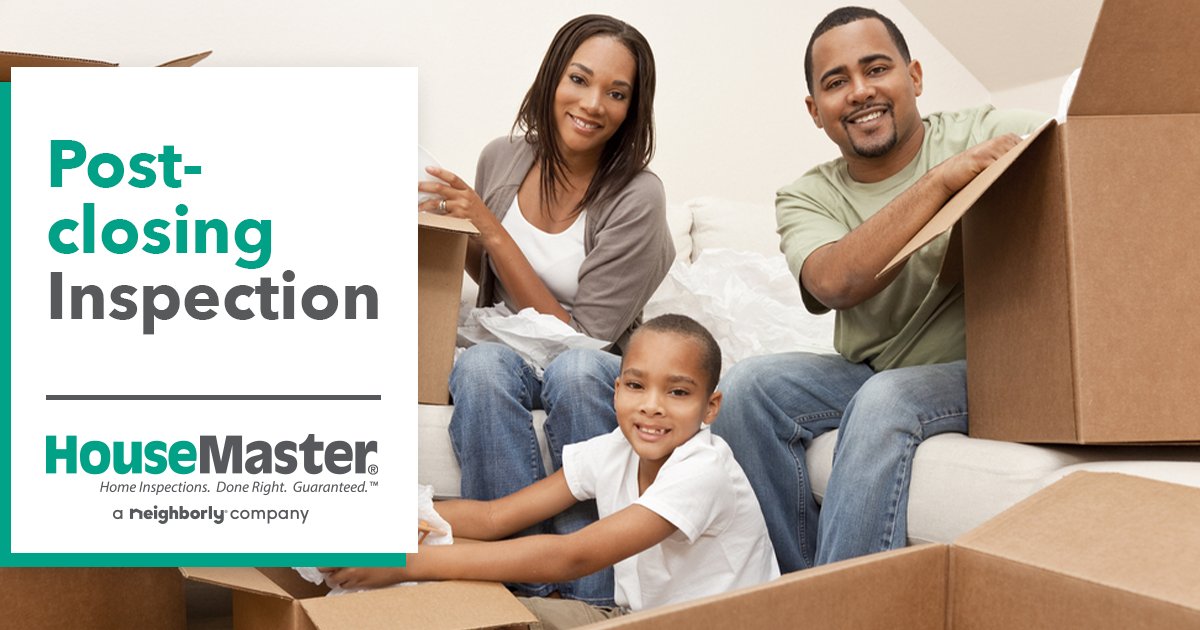 MYHouseMaster's tweet image. If you didn’t get an inspection during the home buying process, schedule one after closing. Your HouseMaster inspector can help you learn more about your new home and discover any potential health and safety issues so you can address them proactively.