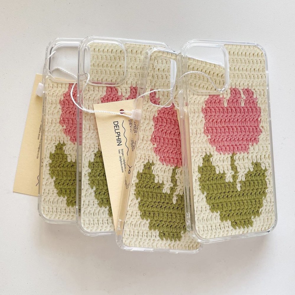 mjjjukpre's tweet photo. Tulip crochet hard jell case 480.-

#สินค้าเกาหลี #พรีออเดอร์เกาหลี #พร้อมส่ง #Delphin #เคสไอโฟน #เคสเกาหลี https://t.co/pKBJ709kNq