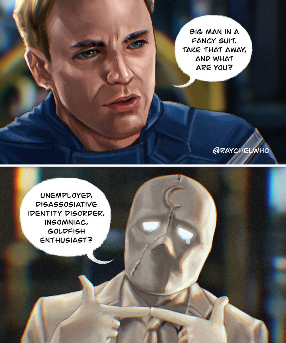 Sometimes I get sad that they’ll never meet 
#CaptainAmerica #oscarisaac #MoonKnight #marvel